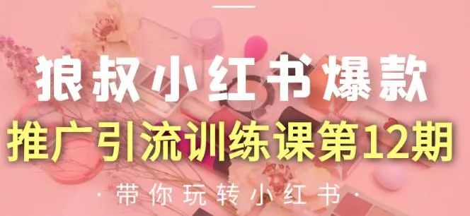狼叔小红书爆款推广引流训练课第12期